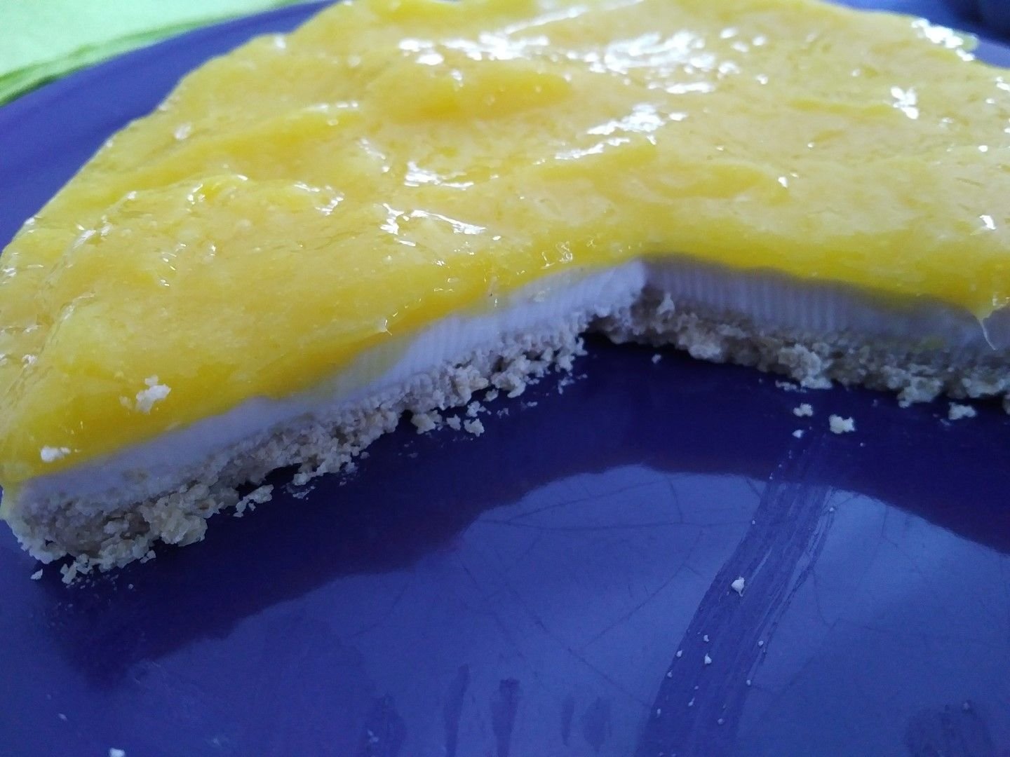 Coconut Milk and Mango "Cheesecake"