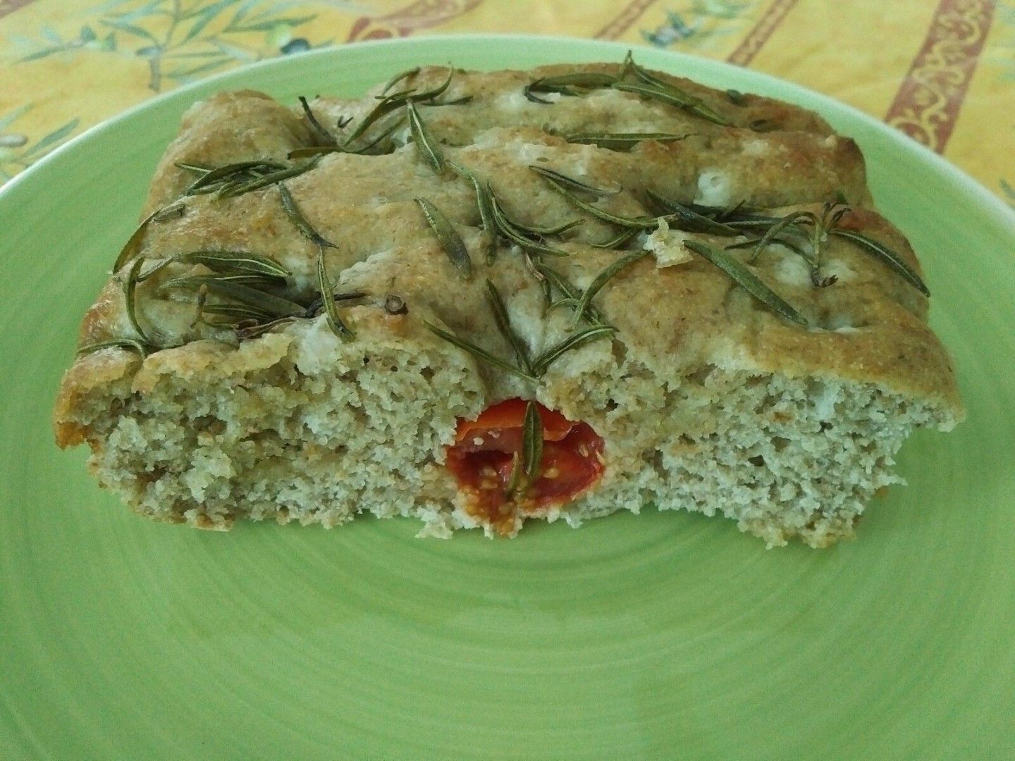 Dark Rye and Spelt Focaccia